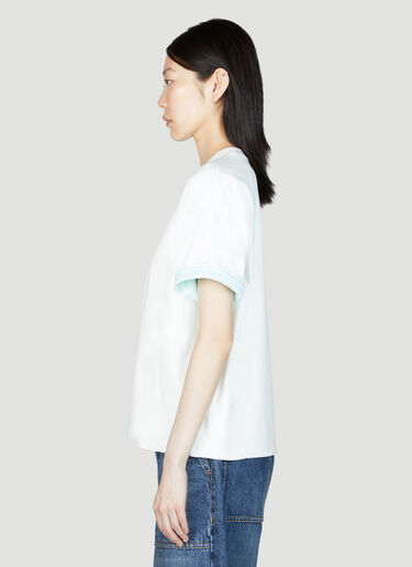 Bottega Veneta Double Layer Cotton T-Shirt Blue bov0255003