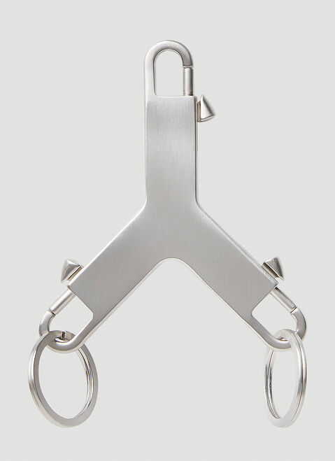 Saint Laurent Cerberus Keyring Black sla0154046