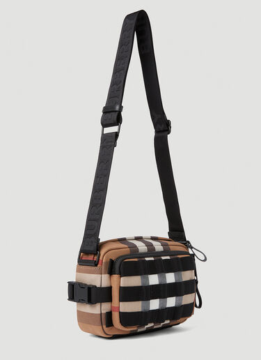 Burberry 格纹单肩包 棕色 bur0151076