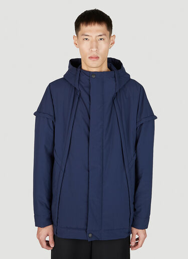 Homme Plissé Issey Miyake 프레임 코트 블루 hmp0151008
