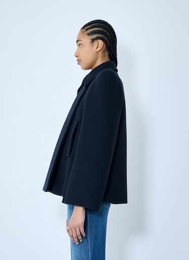 Chloé Double-Breasted Jacket Blue chl0259001