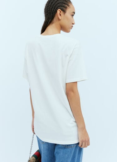 Gucci Logo Embroidery T-Shirt White guc0254022