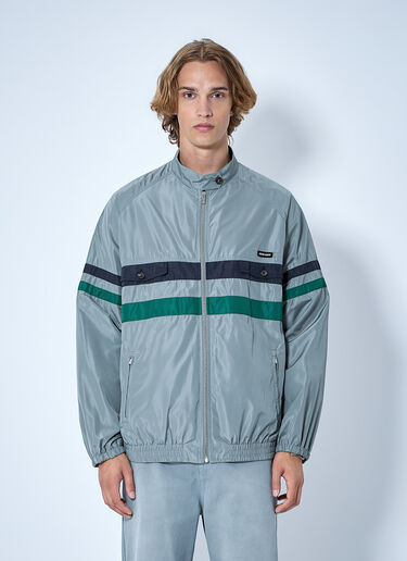 LN-CC® - Miu Miu: Technical Silk Blouson Jacket - Light Blue Miu Miu Technical Silk Blouson Jacket Light Blue miu0165002