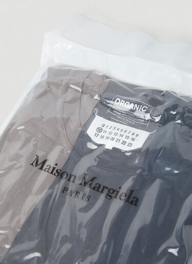 Maison Margiela Pack of Three Four Stitch Classic T-Shirts Beige mla0149053