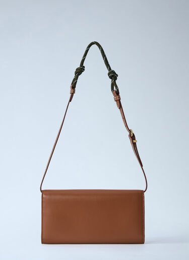 Cord Shoulder Strap Leather Wallet Miu Miu Cord Shoulder Strap Leather Wallet Brown miu0264210
