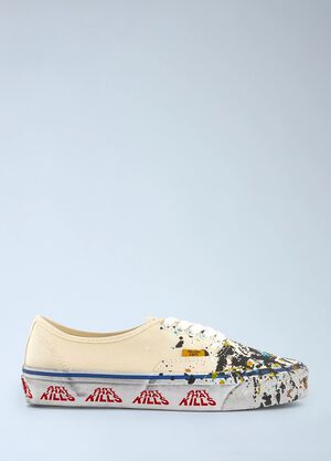 Vans x Gallery Dept Canvas Paint Authentic 44 Reissue Sneakers Cream vgd0159001