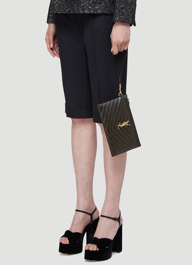 モノグラムポーチ Saint Laurent モノグラムポーチ ブラック sla0241092