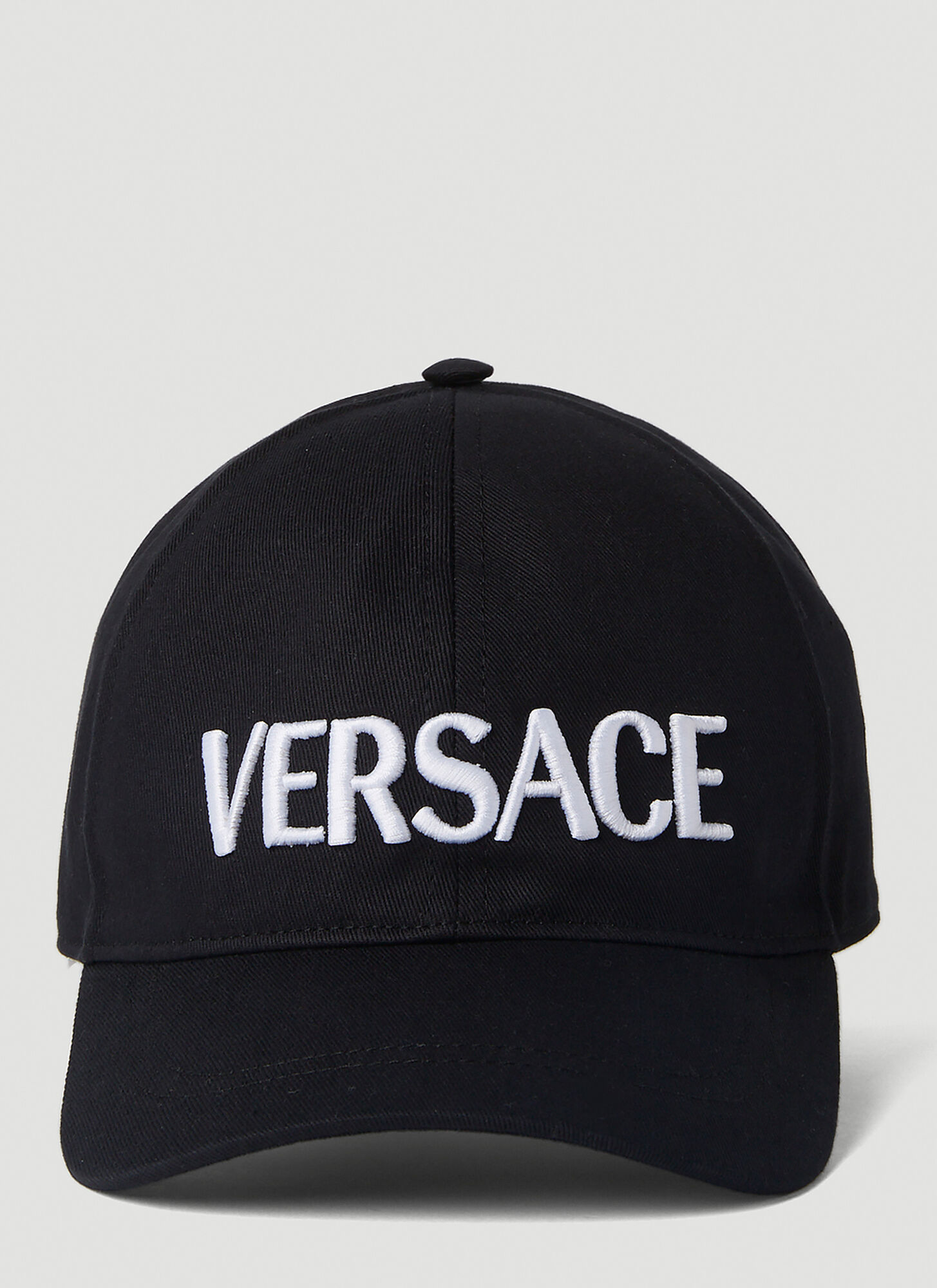 Versace Logo Cap In Black