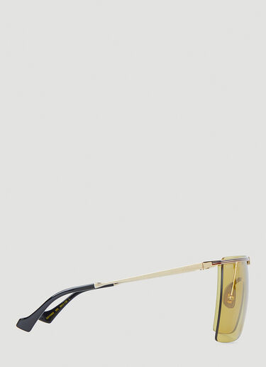 Gucci Mask Frame Sunglasses Gold guc0348004