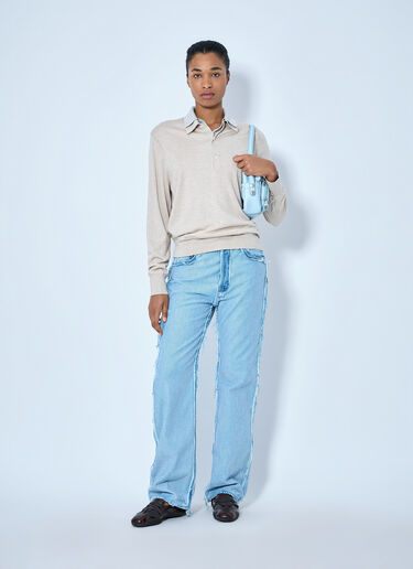 Acne Studios Frayed Denim Jeans Light Blue acn0265057