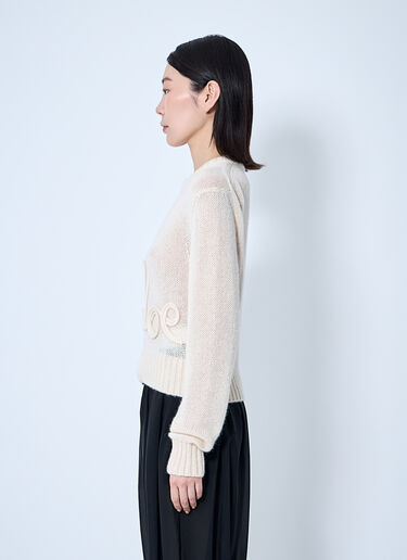Chloé Logo Motif Sweater White chl0260042