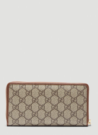Gucci 1955 Horsebit Zip-Around Wallet Beige guc0243137