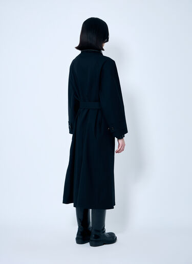 Bottega Veneta Cotton Trench Coat Black bov0259002
