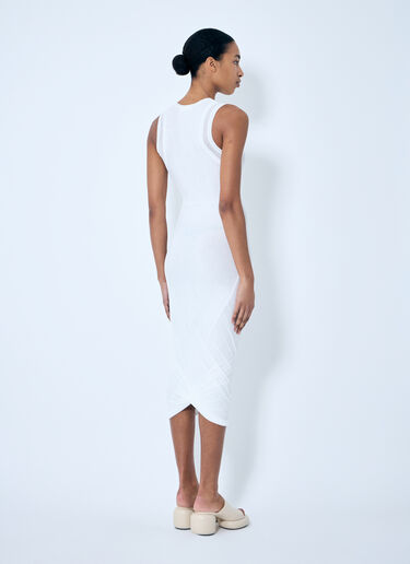 Jil Sander Layered Midi Dress White jil0259006