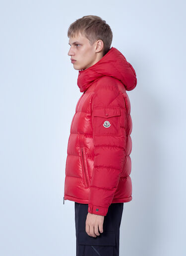 LN-CC® - Moncler: Maya Hooded Short Down Jacket - Red Moncler Maya Hooded Short Down Jacket Red mon0166009