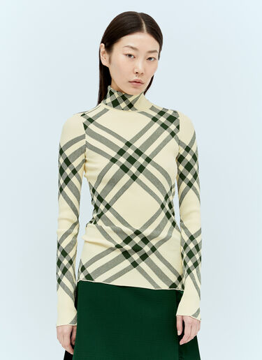 罗纹格纹毛衣 Burberry 罗纹格纹毛衣 黄色 bur0255043