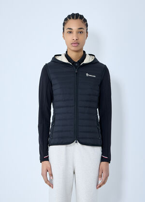 Moncler Grenoble Padded Zip-Up Hooded Jacket Black mog0259006