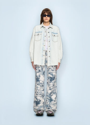 Off-White Fresco Arrow Denim Shirt Jacket Blue ofw0260063