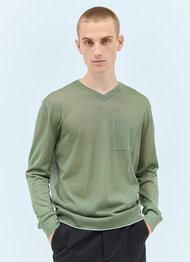 Jacquemus La Maille Paseo Sweater Green jac0158013