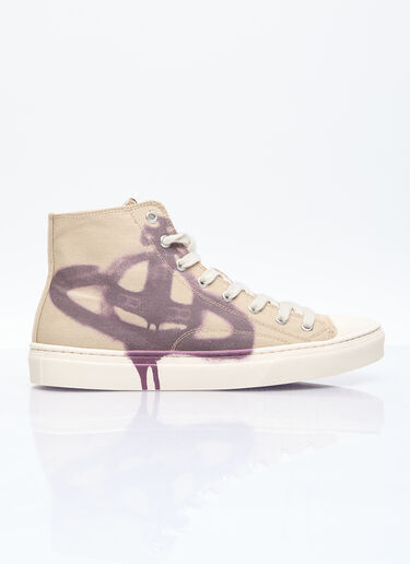 Plimsoll High-Top Sneakers Vivienne Westwood Plimsoll High-Top Sneakers Beige vvw0156013