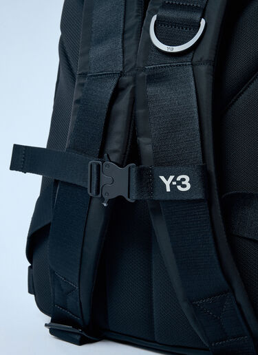 Y-3 Logo Patch Backpack Black yyy0160009