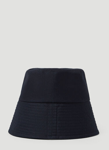 Moncler Logo Embroidery Bucket Hat Dark Blue mon0252025