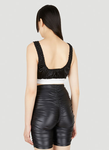 Alexander Wang Ruched Crop Top Black awg0247063