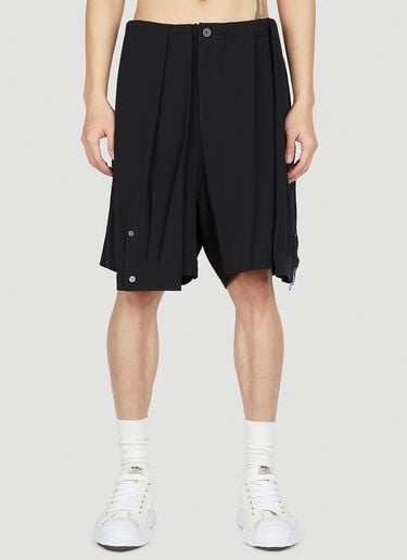 Maison Mihara Yasuhiro Mixed Shirts Easy Shorts Black mmy0152004