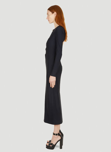 Burberry Chain Link Cut Out Dress Black bur0251009