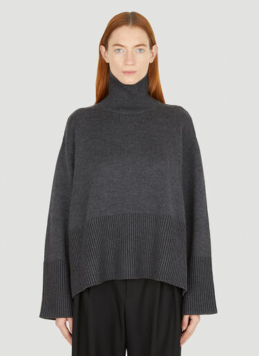TOTEME Turtleneck Sweater Grey tot0251034