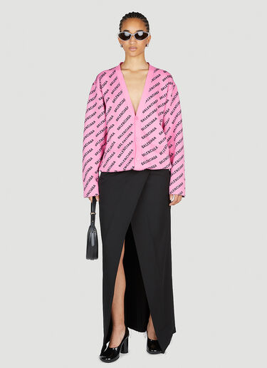 Balenciaga All-Over Cardigan Pink bal0253021