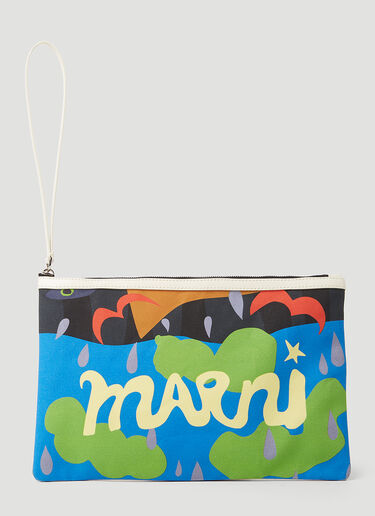 Marni x No Vacancy グラフィックプリントポーチ マルチカラー mvy0153015