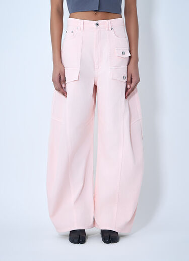 Sportmax High-Waisted Cargo Trousers Pink spx0264002