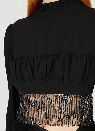Fringed Top Rabanne Fringed Top Black pac0251011
