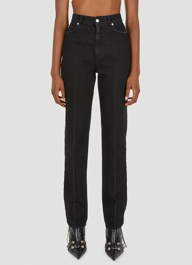 Pressed Crease Jeans Alexander McQueen Pressed Crease Jeans Black amq0250036