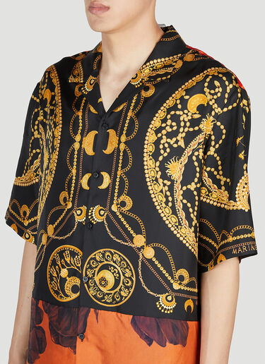 Marine Serre Graphic Print Shirt Black mrs0152005