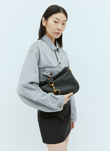 Miu Miu Leather Shoulder Bag Black miu0252077