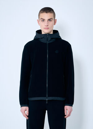 Moncler フリースジップアップカーディガン ブラック mon0159028
