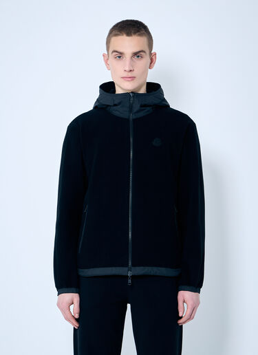 Moncler Fleece Zip-Up Cardigan Black mon0159028