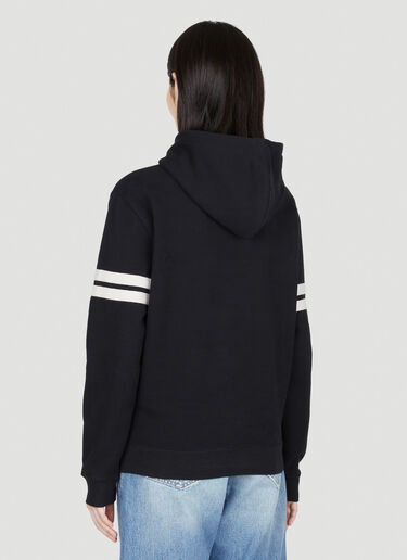 Saint Laurent ロゴ刺繡 フード付きスウェットシャツ ブラック sla0253032