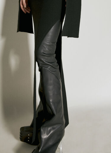 Rick Owens Cape Sleeve Maxi Dress Black ric0255019