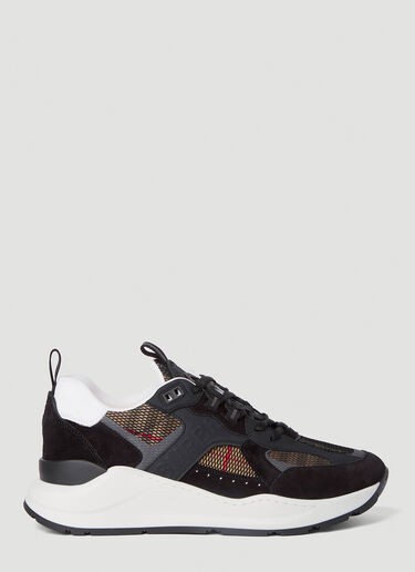 Burberry 格纹网布运动鞋 黑色 bur0152008