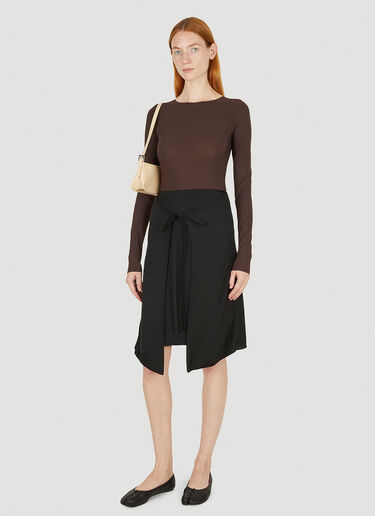 MM6 Maison Margiela Wrap Skirt Black mmm0249020