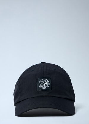 Stone Island Logo Patch Baseball Cap Black sto0164087