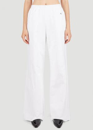 Raf Simons Wide Leg Track Pants White raf0251003