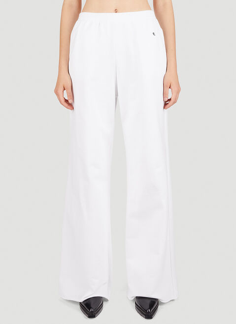 Raf Simons Wide Leg Track Pants White raf0251003