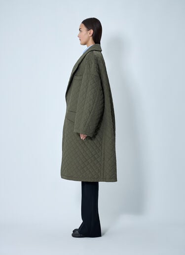 Maison Margiela Nylon Quilted  Coat Green mla0262001