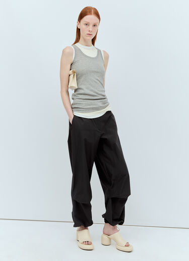 Jil Sander+ Belted Double Knee Pants Black jsp0255013