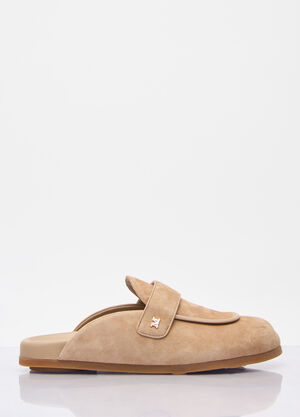 Max Mara Suede Mules Beige max0257044