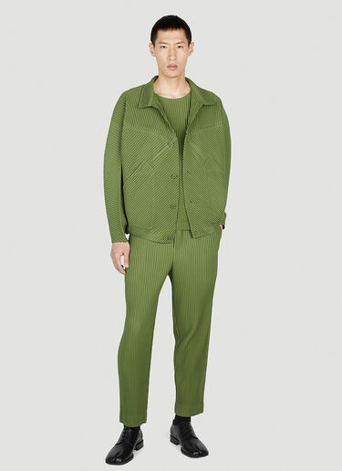 Homme Plissé Issey Miyake Design Jacket Green hmp0152016